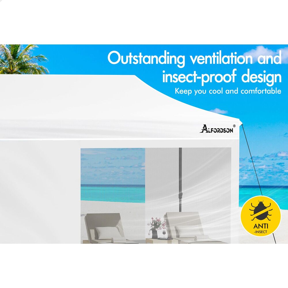 ALFORDSON Gazebo 3x6 Pop Up Marquee White