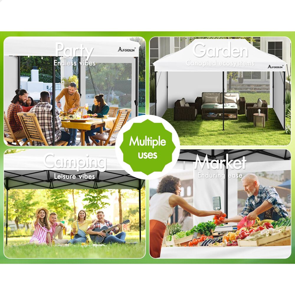 ALFORDSON Gazebo 3x6 Pop Up Marquee White