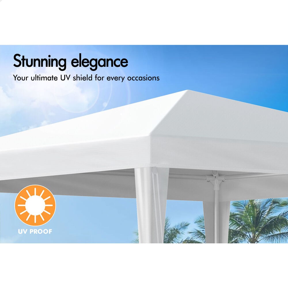 3x3m Gazebo ALFORDSON Outdoor Wedding Party Tent Camping Portable Side Wall White