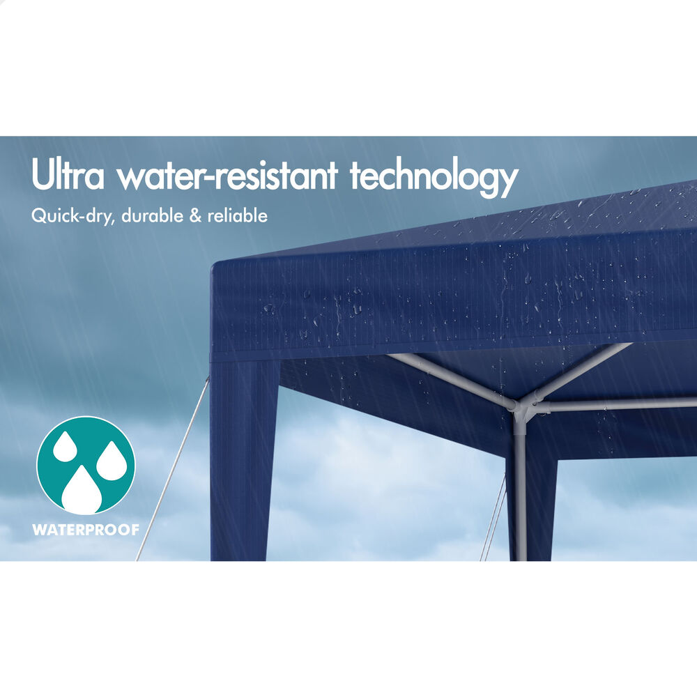 ALFORDSON Gazebo 3x3m Outdoor Wedding Camping Marquee Canopy Portable Blue