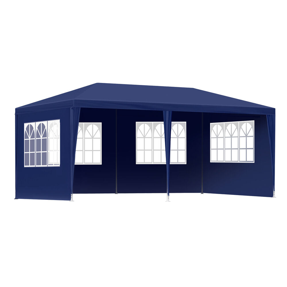 ALFORDSON Gazebo 3x6m Outdoor Wedding Camping Marquee Canopy Portable Blue