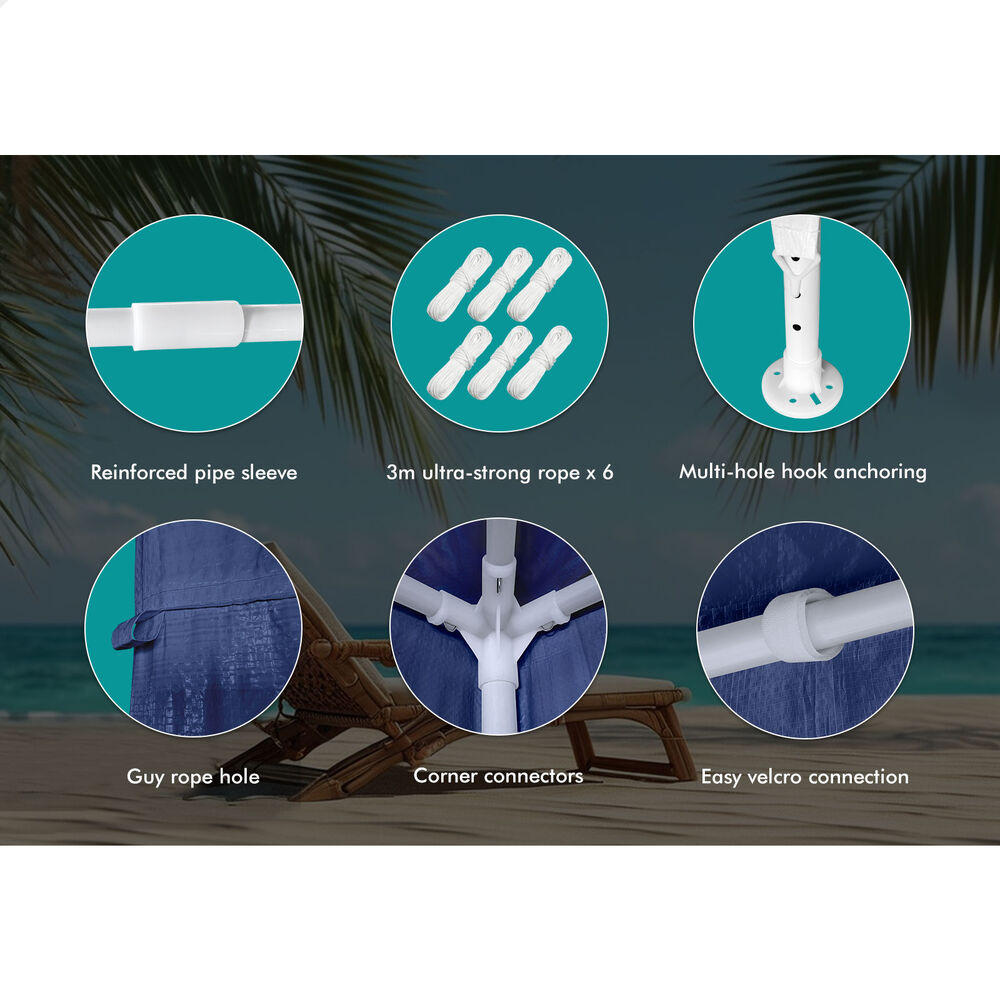 ALFORDSON Gazebo 3x6m Outdoor Wedding Camping Marquee Canopy Portable Blue