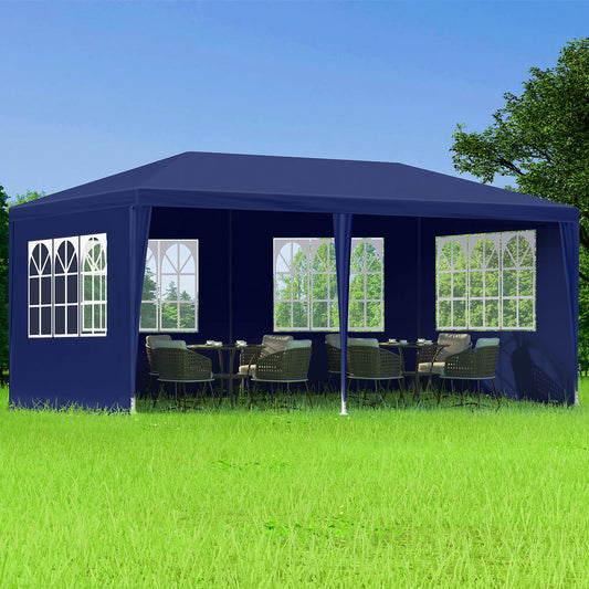 ALFORDSON Gazebo 3x6m Outdoor Wedding Camping Marquee Canopy Portable Blue