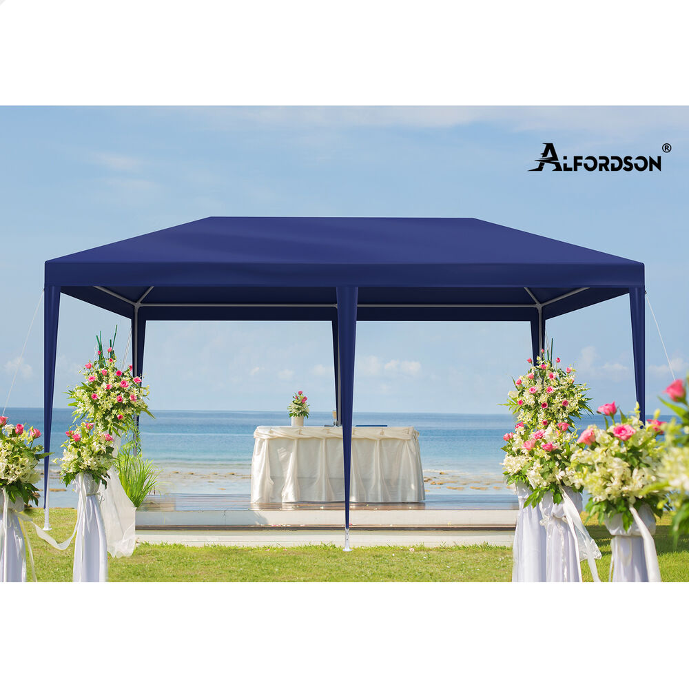 ALFORDSON Gazebo 3x6m Outdoor Wedding Marquee Camping Canopy Portable Blue