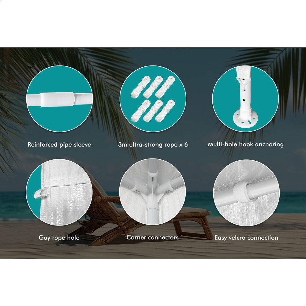 ALFORDSON Gazebo 3x6m Outdoor Wedding Camping Marquee Canopy Portable White