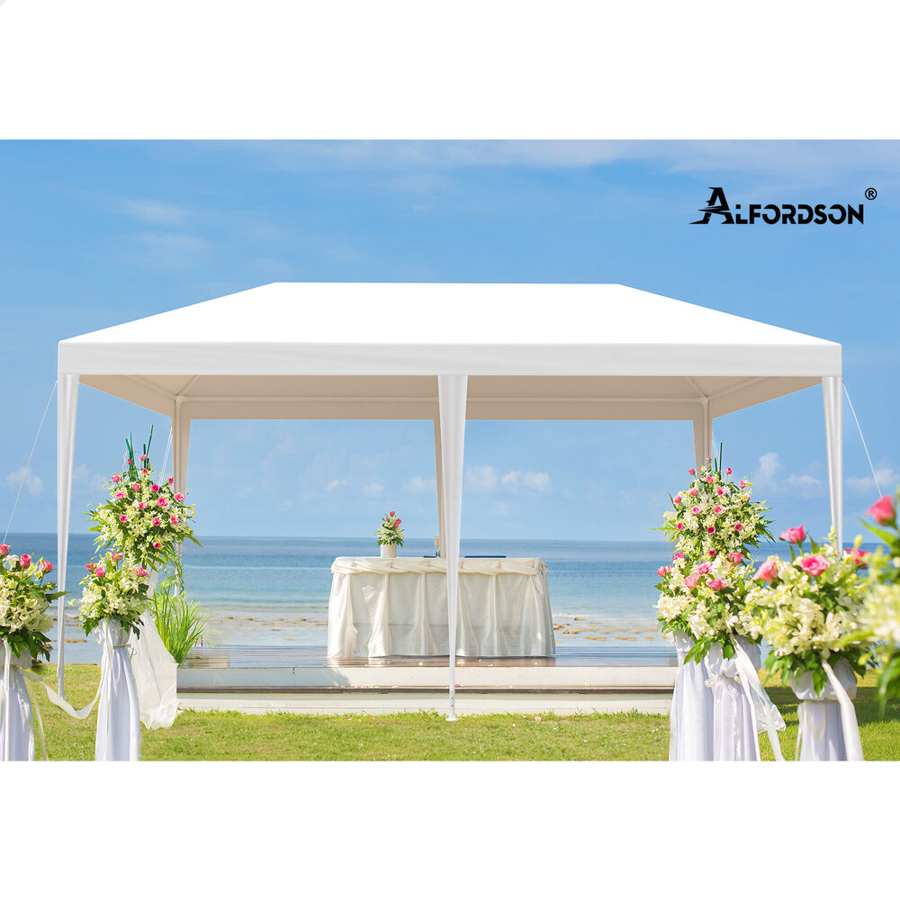 ALFORDSON Gazebo 3x6m Outdoor Wedding Camping Marquee Canopy Portable White