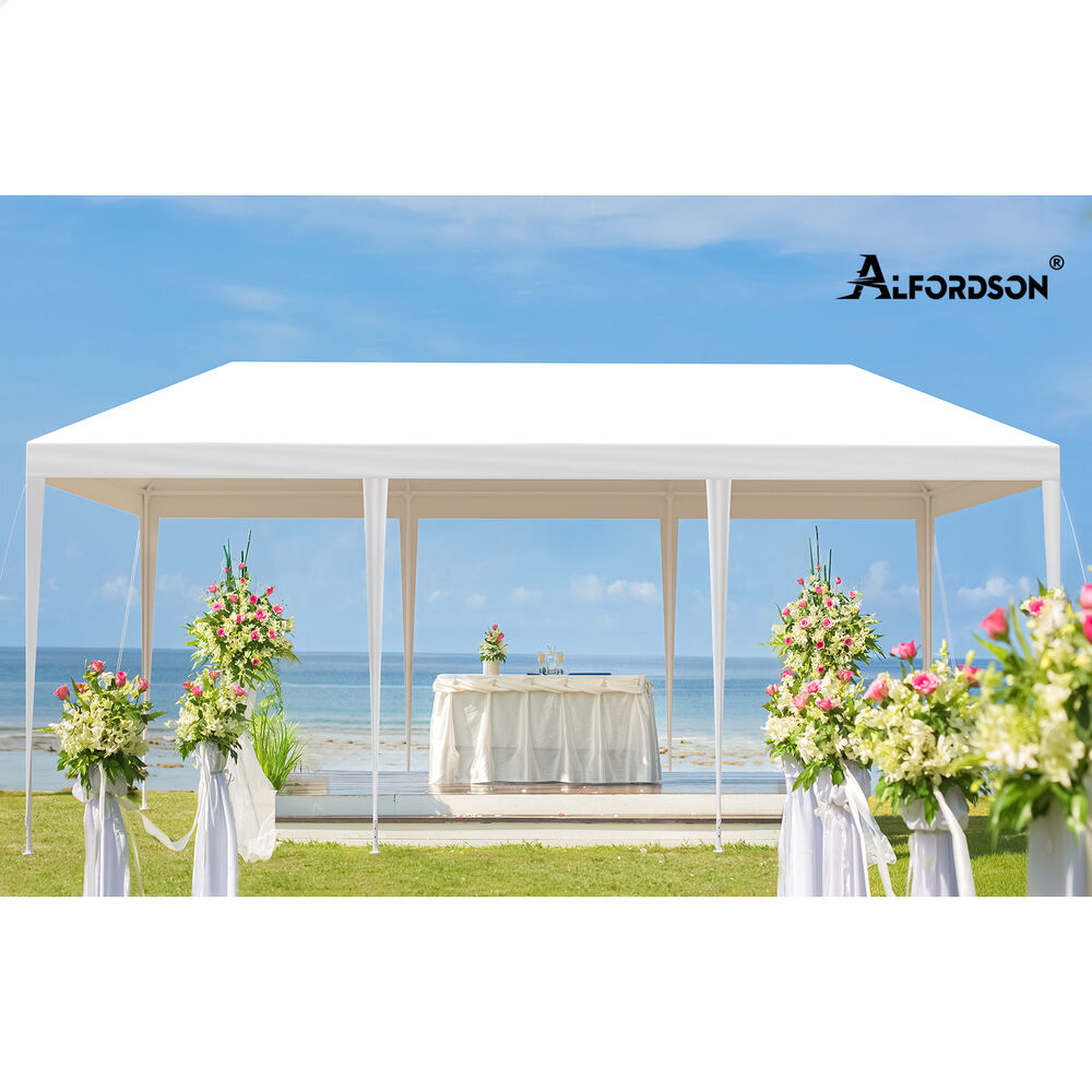 ALFORDSON Gazebo 3x9m Outdoor Wedding Camping Marquee Canopy Portable White