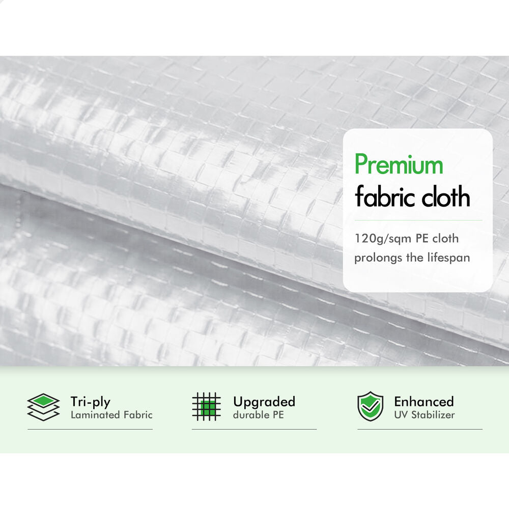 ALFORDSON Gazebo 2x2m Outdoor Camping Marquee Canopy Mesh Wall Portable White