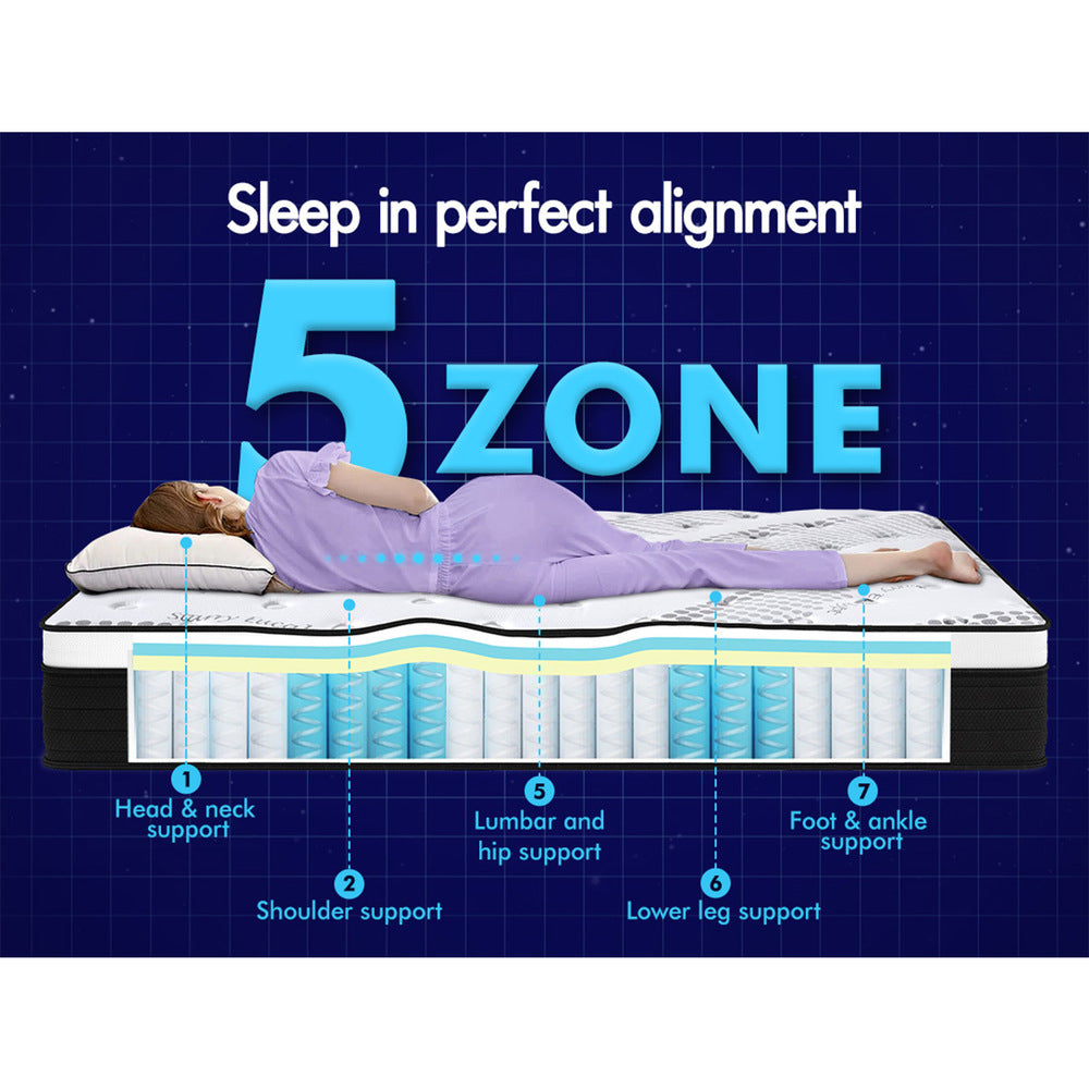 32cm Mattress STARRY EUCALYPT Bedding Cool Gel - Single