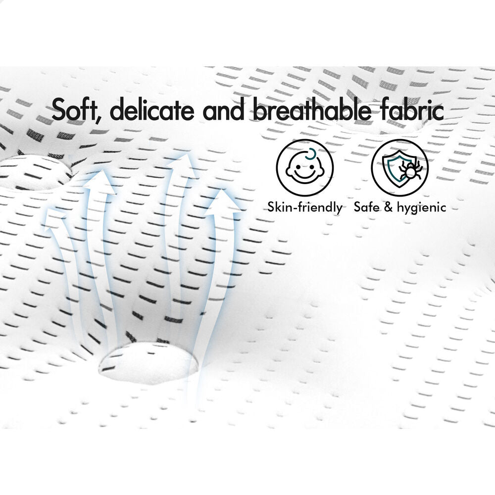 ALFORDSON Mattress King Euro Top Bonnell Spring Memory Foam 22cm Medium Firm