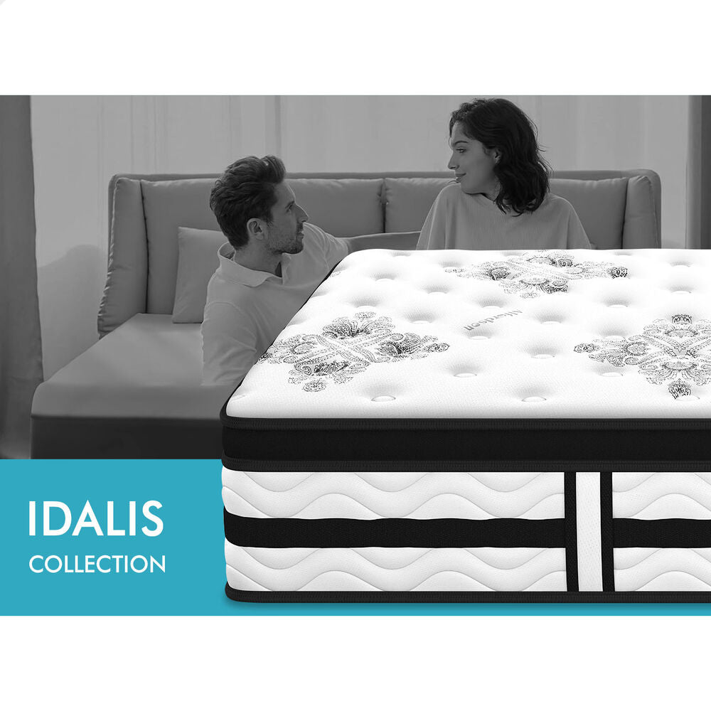 ALFORDSON Mattress Single Euro Top Bonnell Spring Foam Medium Firm Bed 22CM