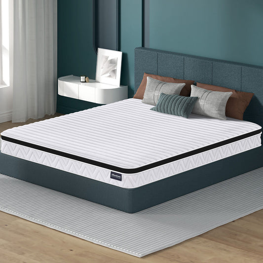 ALFORDSON Mattress 17CM Double Bed Euro Top Spring Foam Bedding Medium Firm