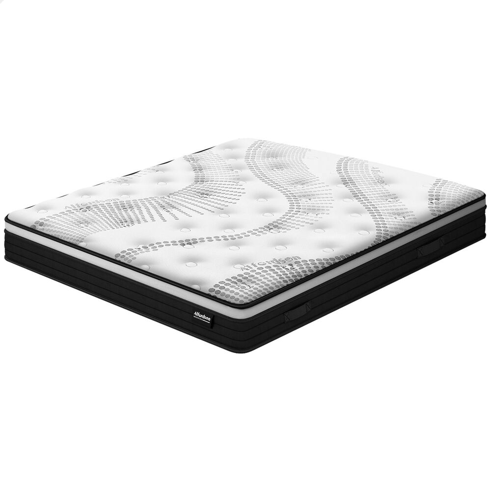 ALFORDSON Mattress Double Bed 18CM Euro Top Bonnell Spring Memory Foam Firm