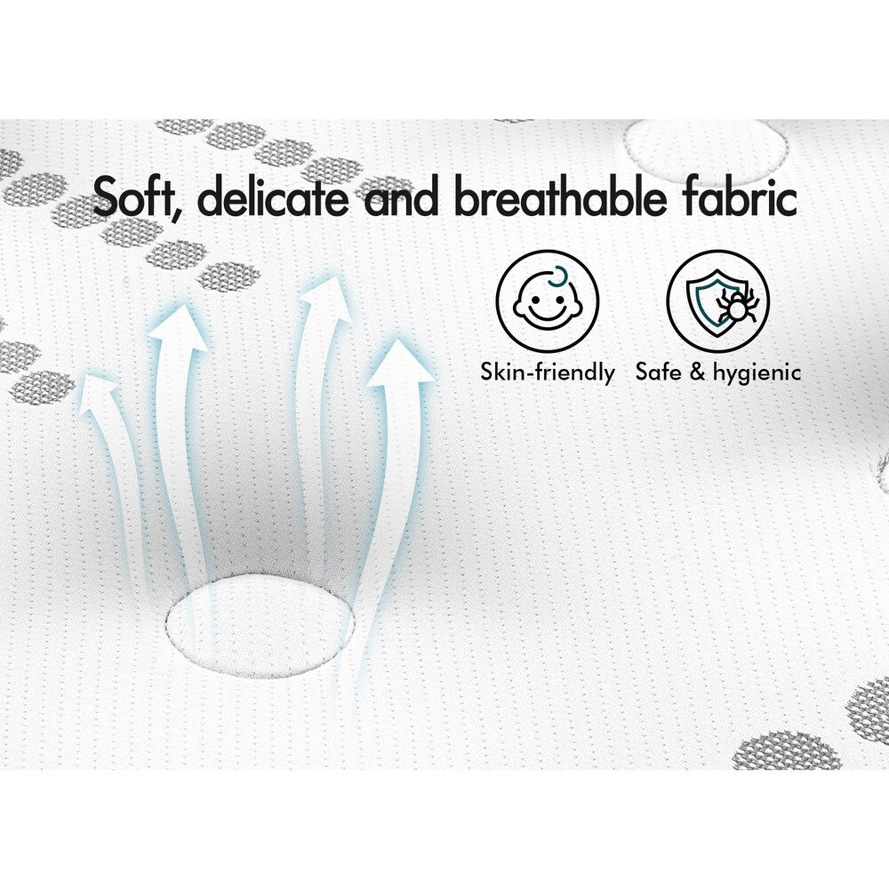 ALFORDSON Mattress King Euro Top Bonnell Spring Bed 18CM Memory Foam Firm