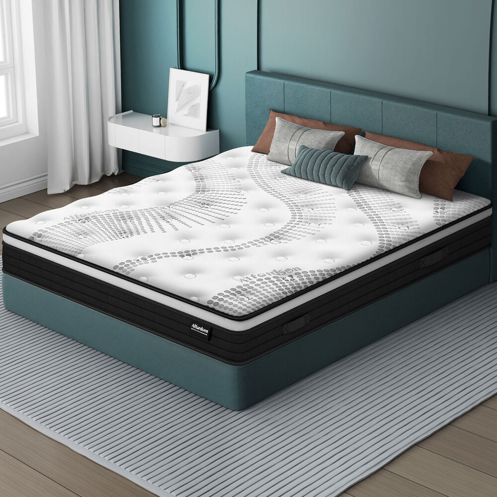 ALFORDSON Mattress 18CM Single Bed Euro Top Spring Foam Bedding Medium Firm