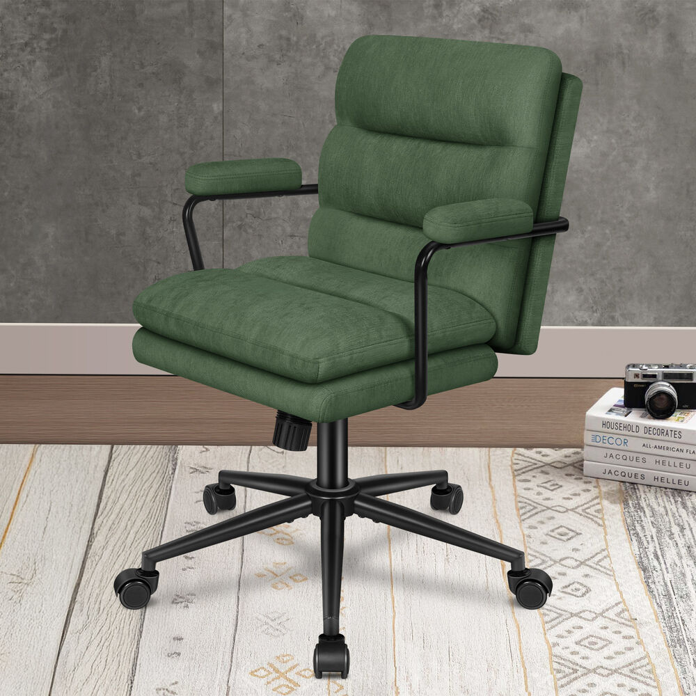 ALFORDSON Office Chair Ergonomic Executive Computer Work Seat Chenille Green