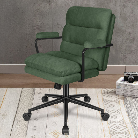 ALFORDSON Office Chair Ergonomic Executive Computer Work Seat Chenille Green