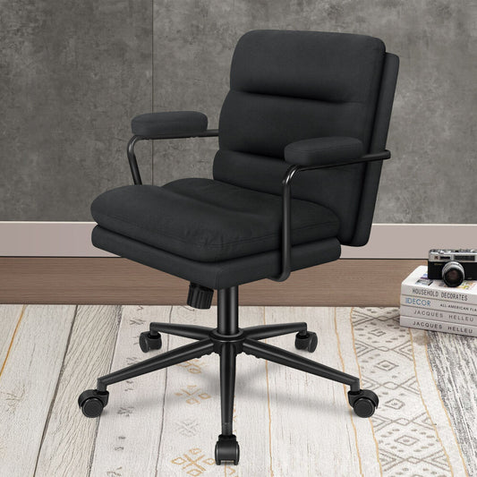 ALFORDSON Office Chair Ergonomic Executive Computer Work Seat Fabric Black