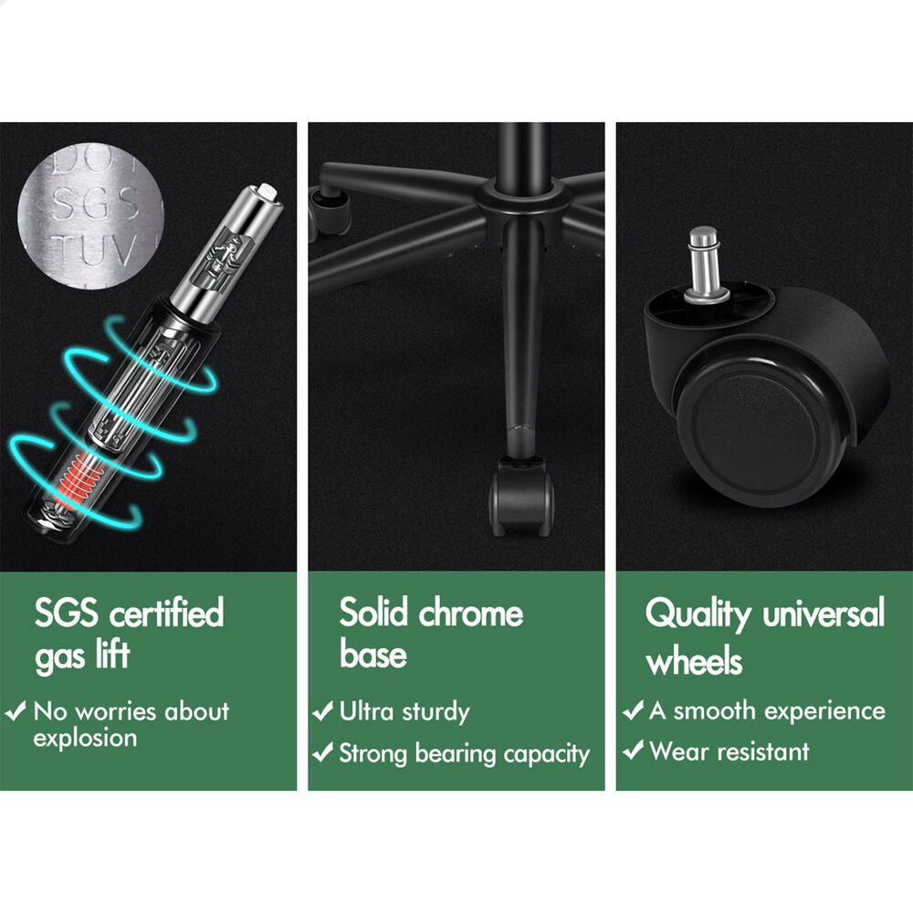 ALFORDSON Office Chair Ergonomic Executive Computer Work Seat Leather Brown