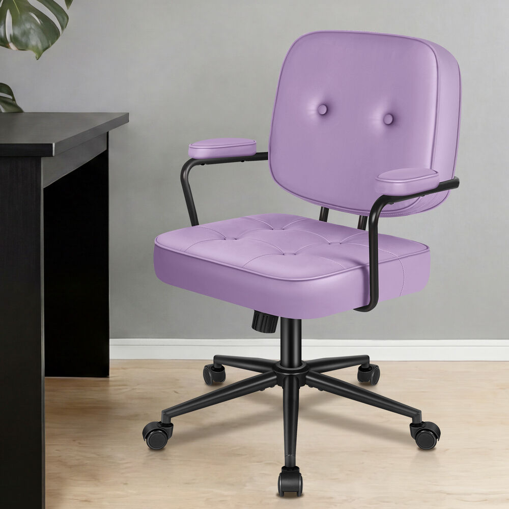 ALFORDSON Office Chair Ergonomic Executive Computer Work Seat PU Leather Purple