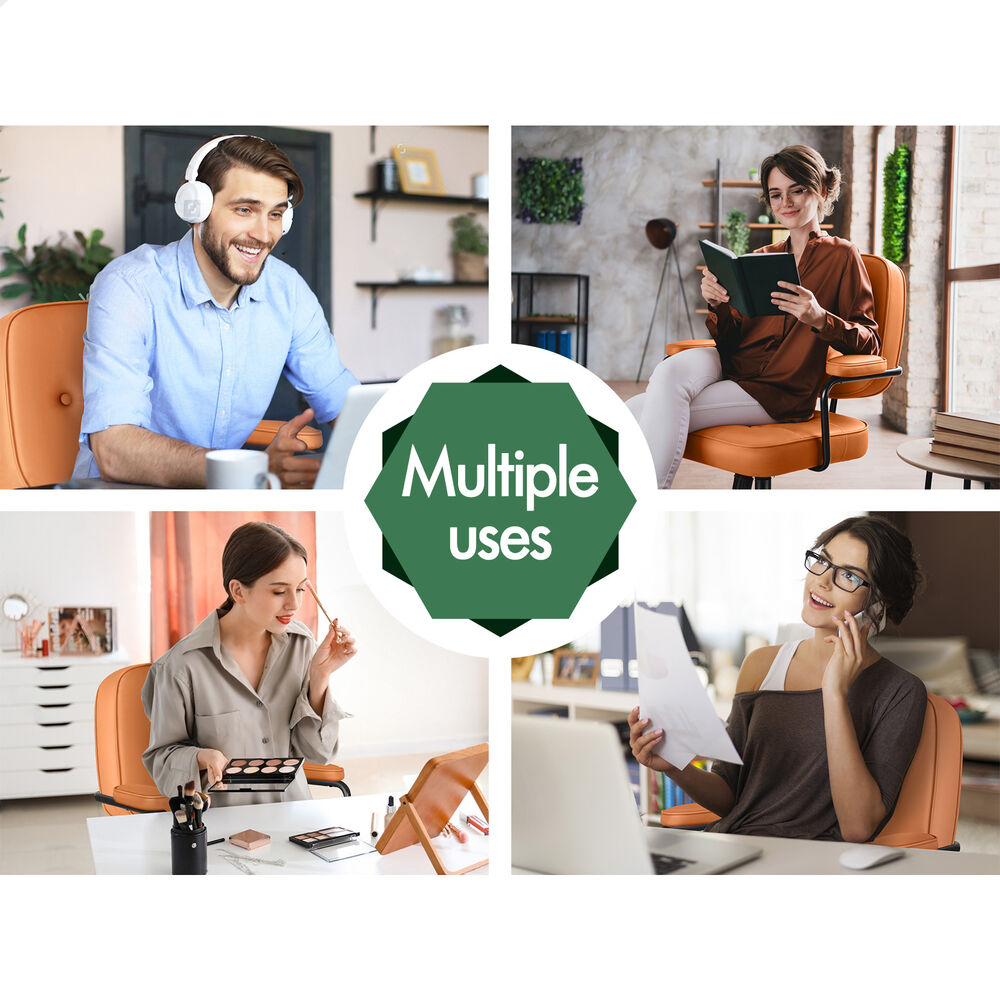 ALFORDSON Office Chair Ergonomic Executive Computer Work Seat PU Leather Brown