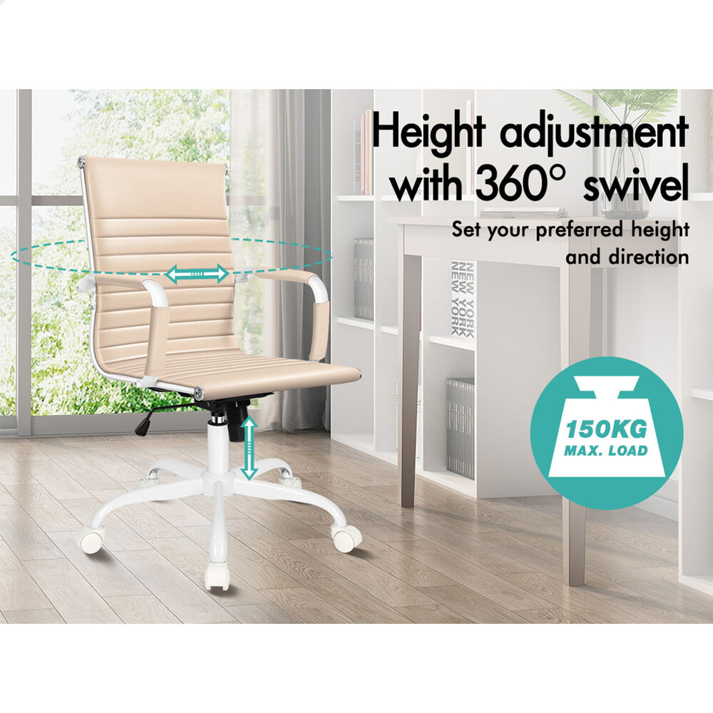 ALFORDSON Office Chair Ergonomic Executive Computer Seat Gaming Mid Back