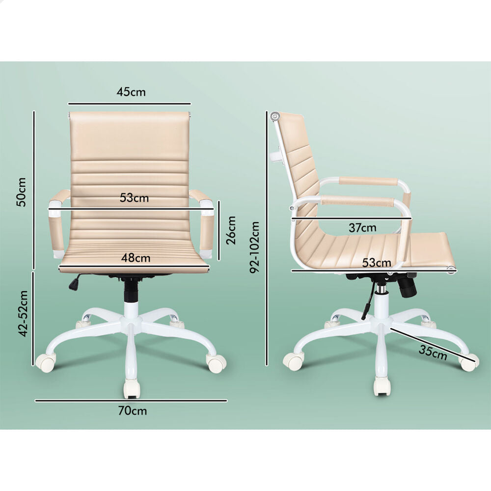 ALFORDSON Office Chair Ergonomic Executive Computer Seat Gaming Mid Back
