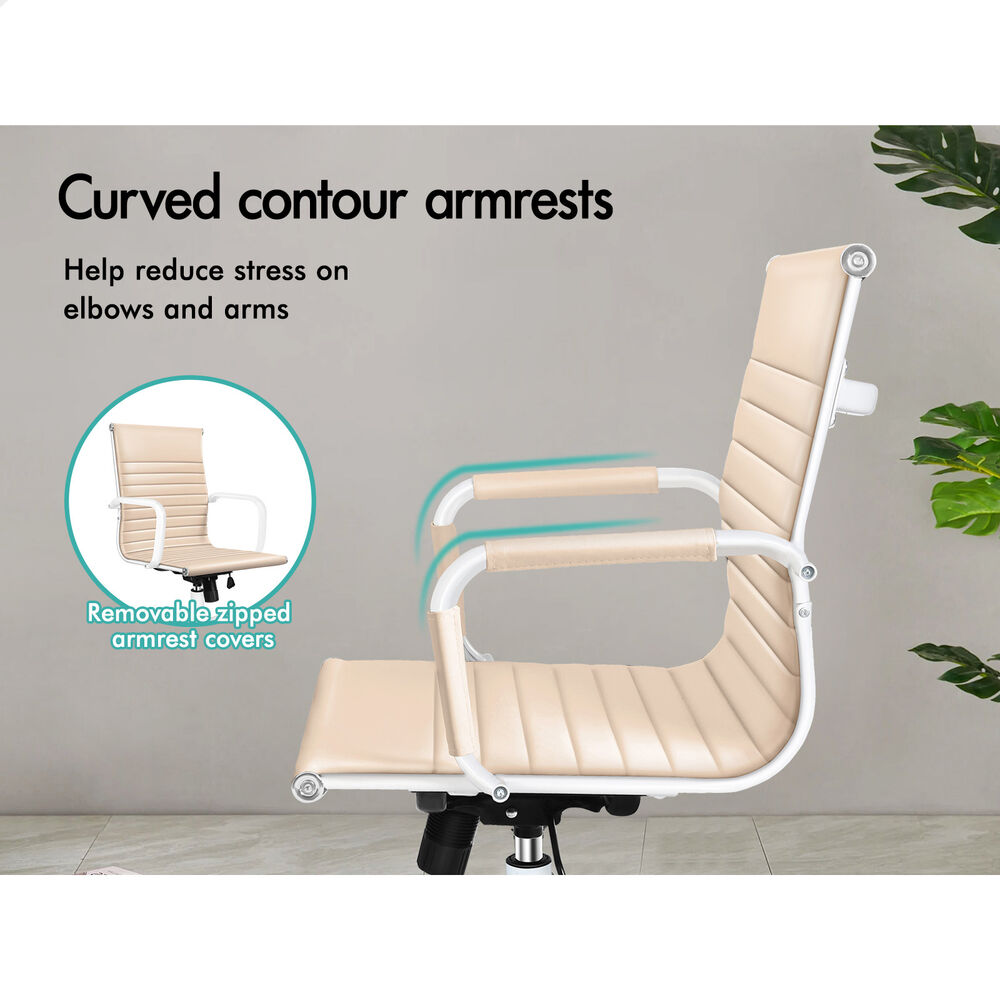ALFORDSON Office Chair Ergonomic Executive Computer Seat Gaming Mid Back