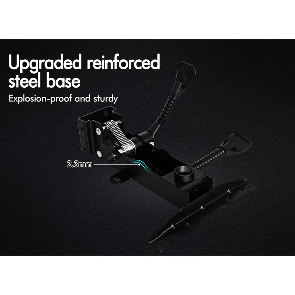 Alfordson Office Chair Gaming Executive Computer Racer Footrest PU Leather Seat