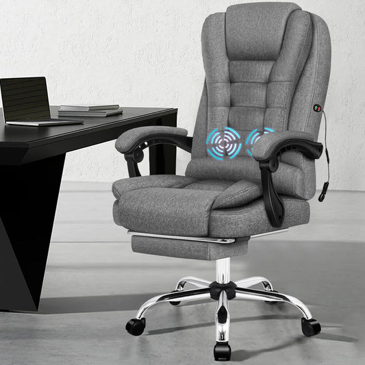 ALFORDSON Massage Office Chair Executive Seat Fabric Gaming Computer Racer