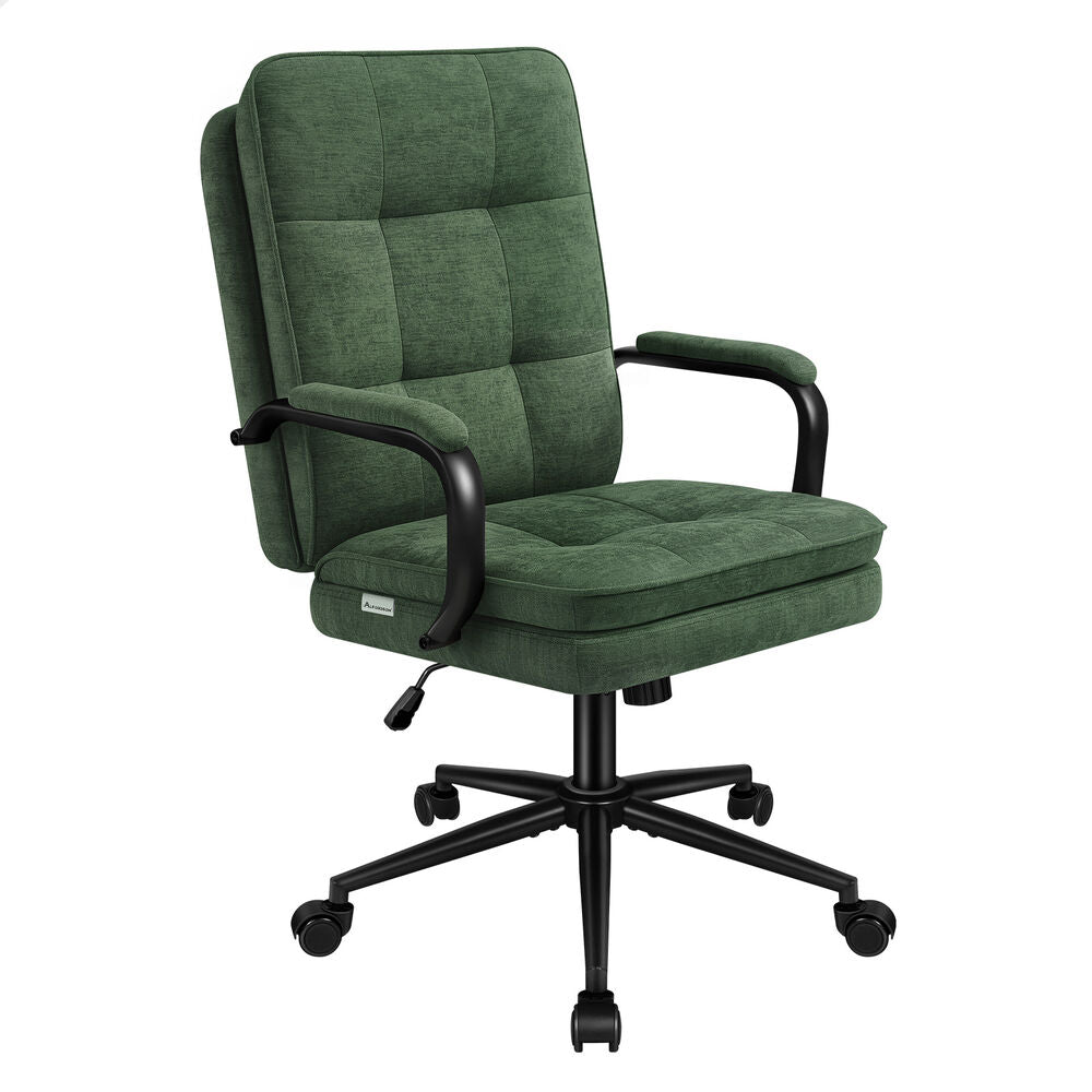 ALFORDSON Office Chair Ergonomic Executive Computer Work Seat Chenille Green