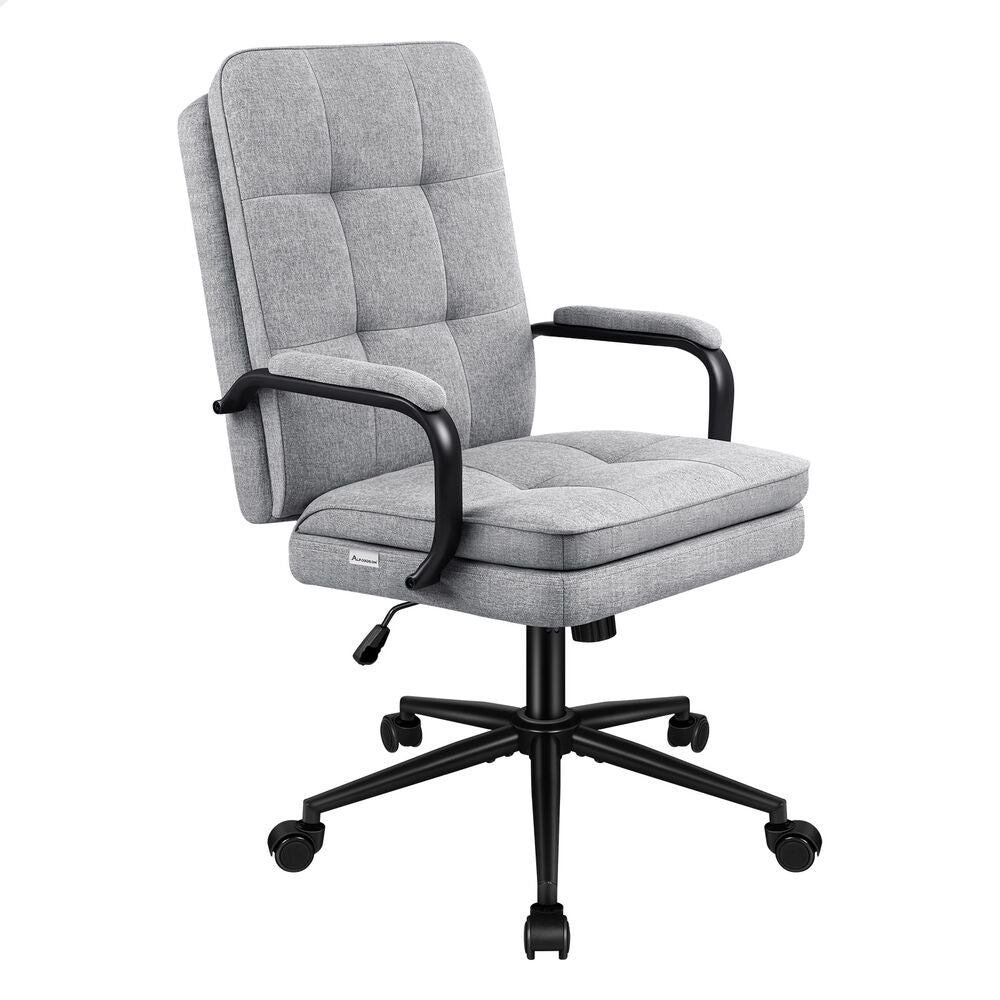 ALFORDSON Office Chair Ergonomic Executive Computer Work Seat Fabric Grey