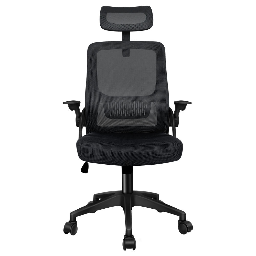 ALFORDSON Mesh Office Chair Executive Fabric Seat Tilt Gaming All Black