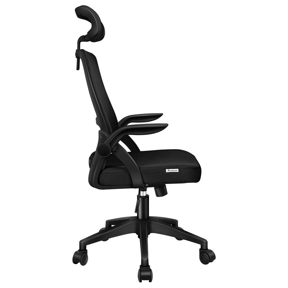 ALFORDSON Mesh Office Chair Executive Fabric Seat Tilt Gaming All Black