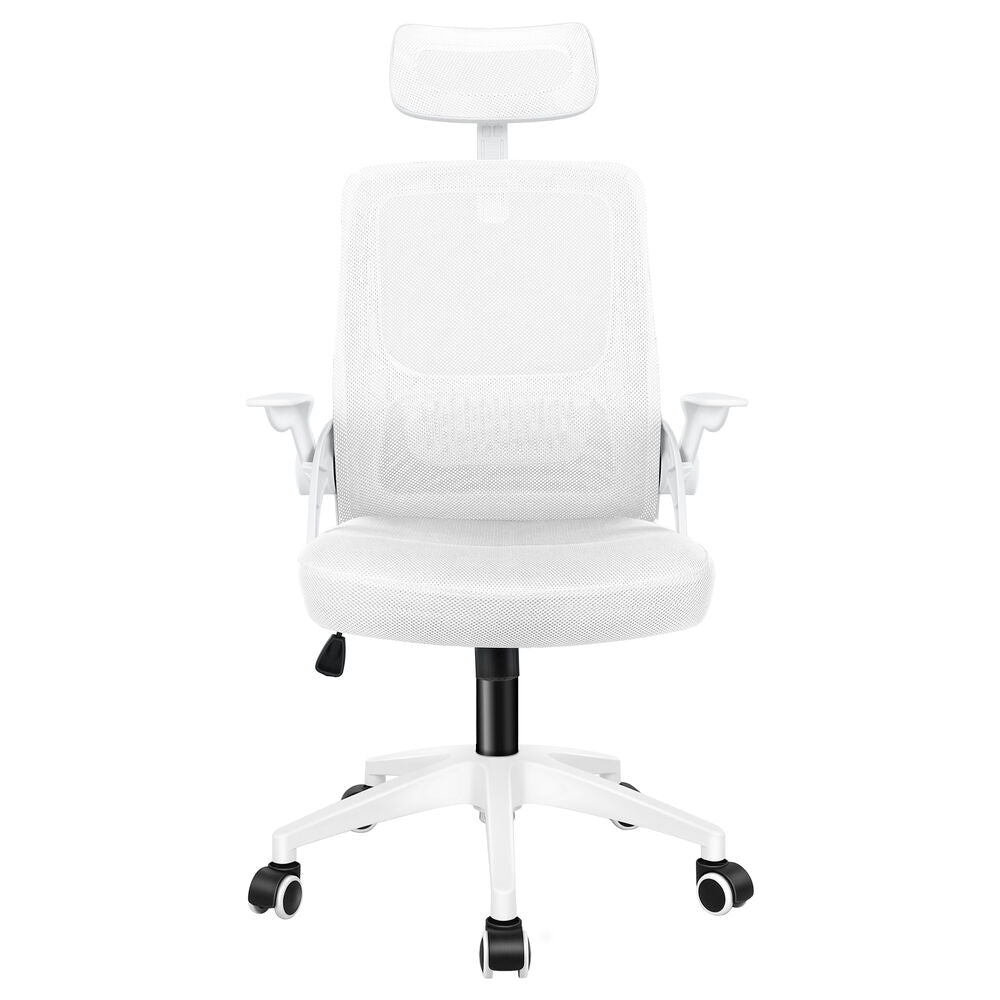 ALFORDSON Mesh Office Chair Executive Fabric Seat Tilt Gaming All White
