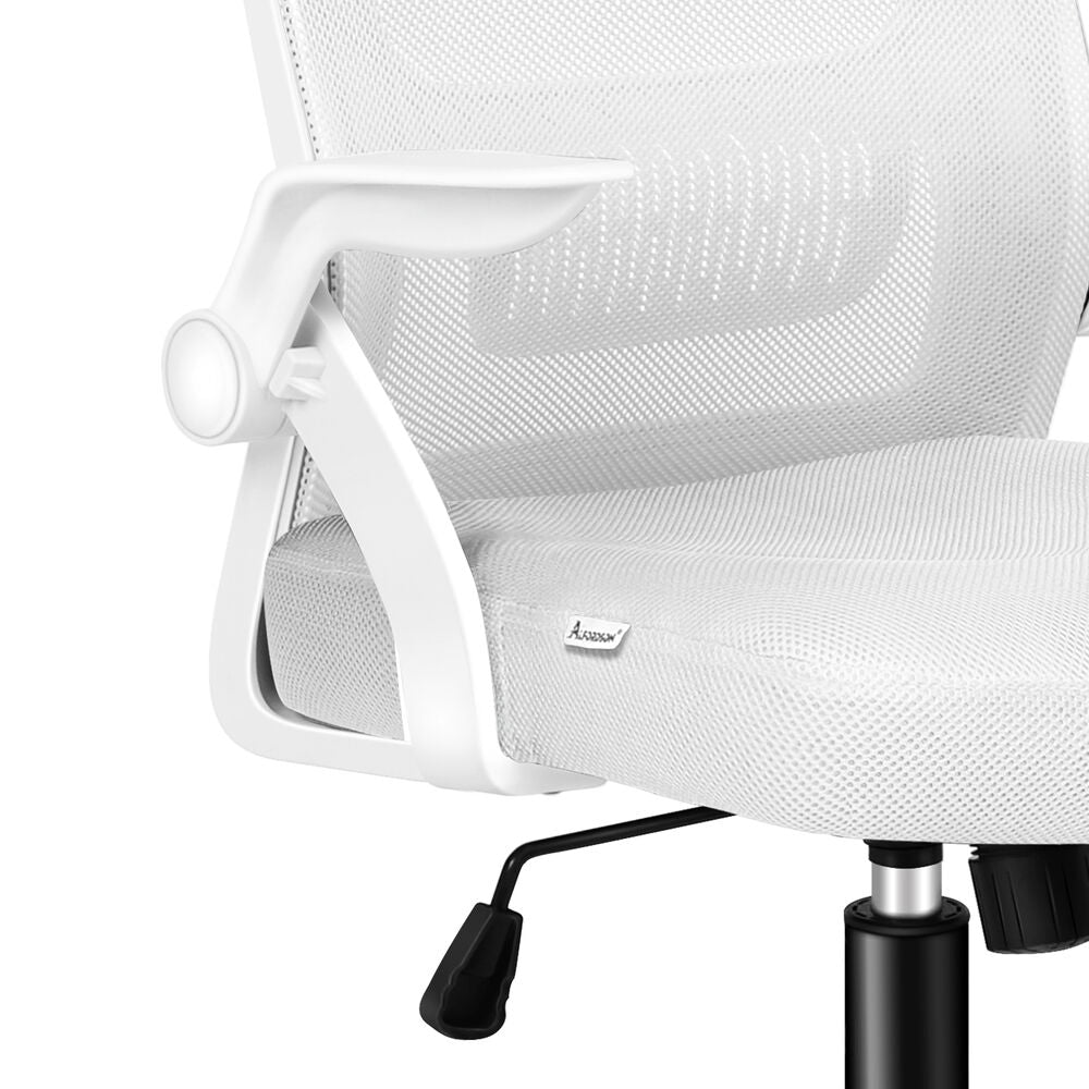ALFORDSON Mesh Office Chair Executive Fabric Seat Tilt Gaming All White