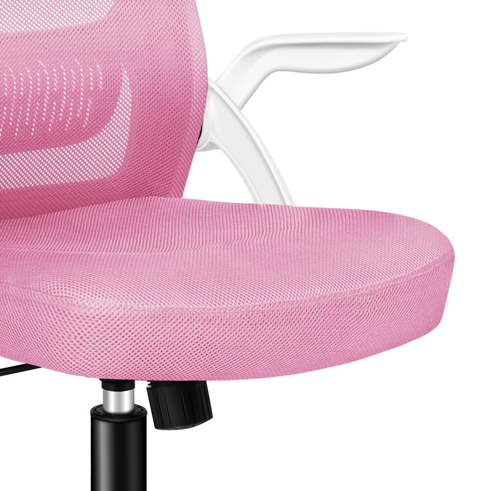 ALFORDSON Mesh Office Chair Executive Fabric Seat Tilt Gaming White & Pink