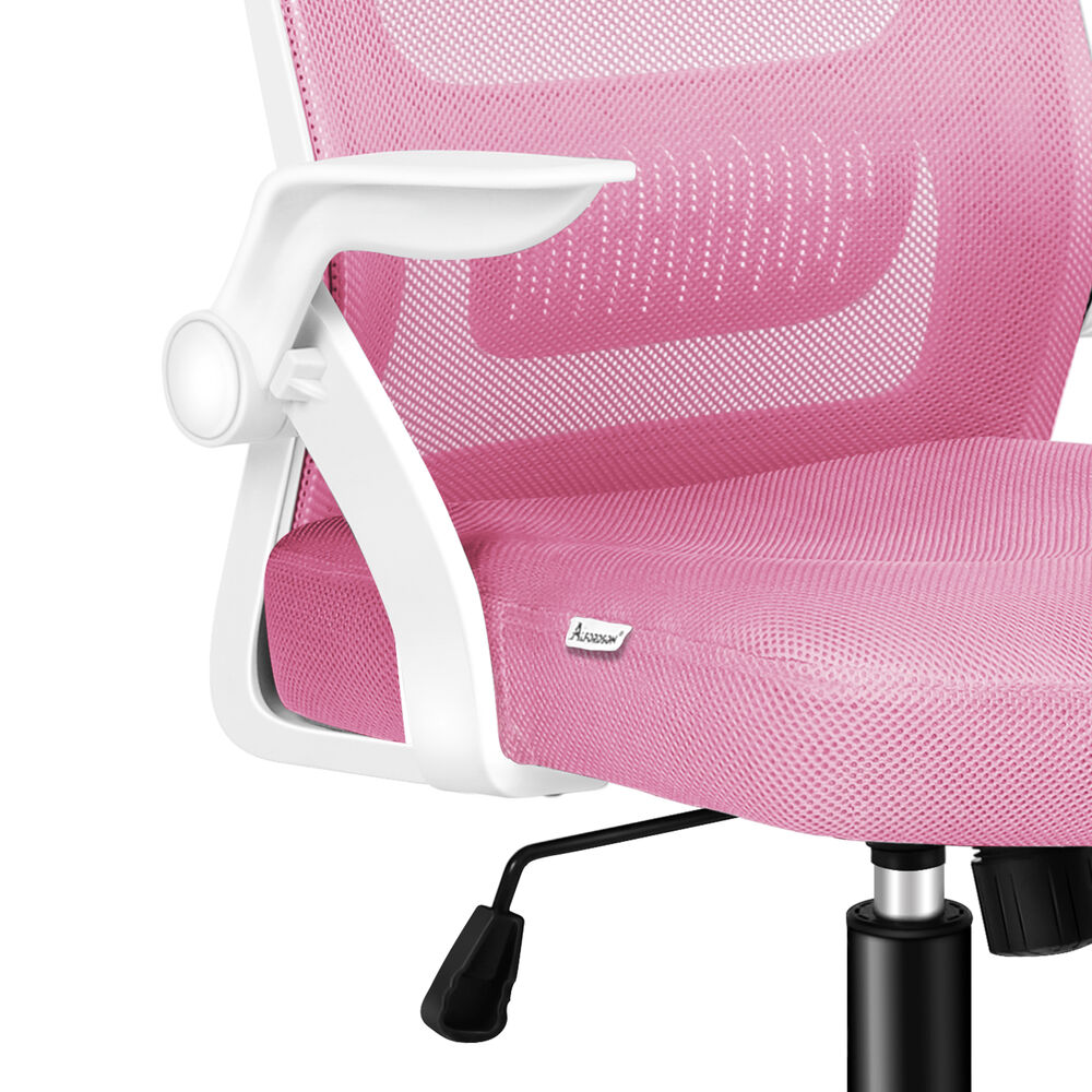 ALFORDSON Mesh Office Chair Executive Fabric Seat Tilt Gaming White & Pink