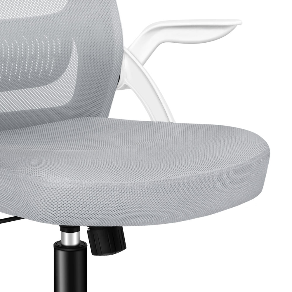 ALFORDSON Mesh Office Chair Executive Fabric Seat Tilt Gaming White & Grey