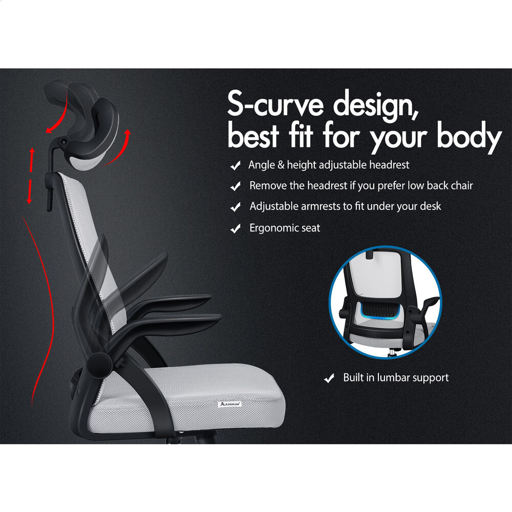 ALFORDSON Mesh Office Chair Executive Seat Tilt Fabric Gaming Racing Computer