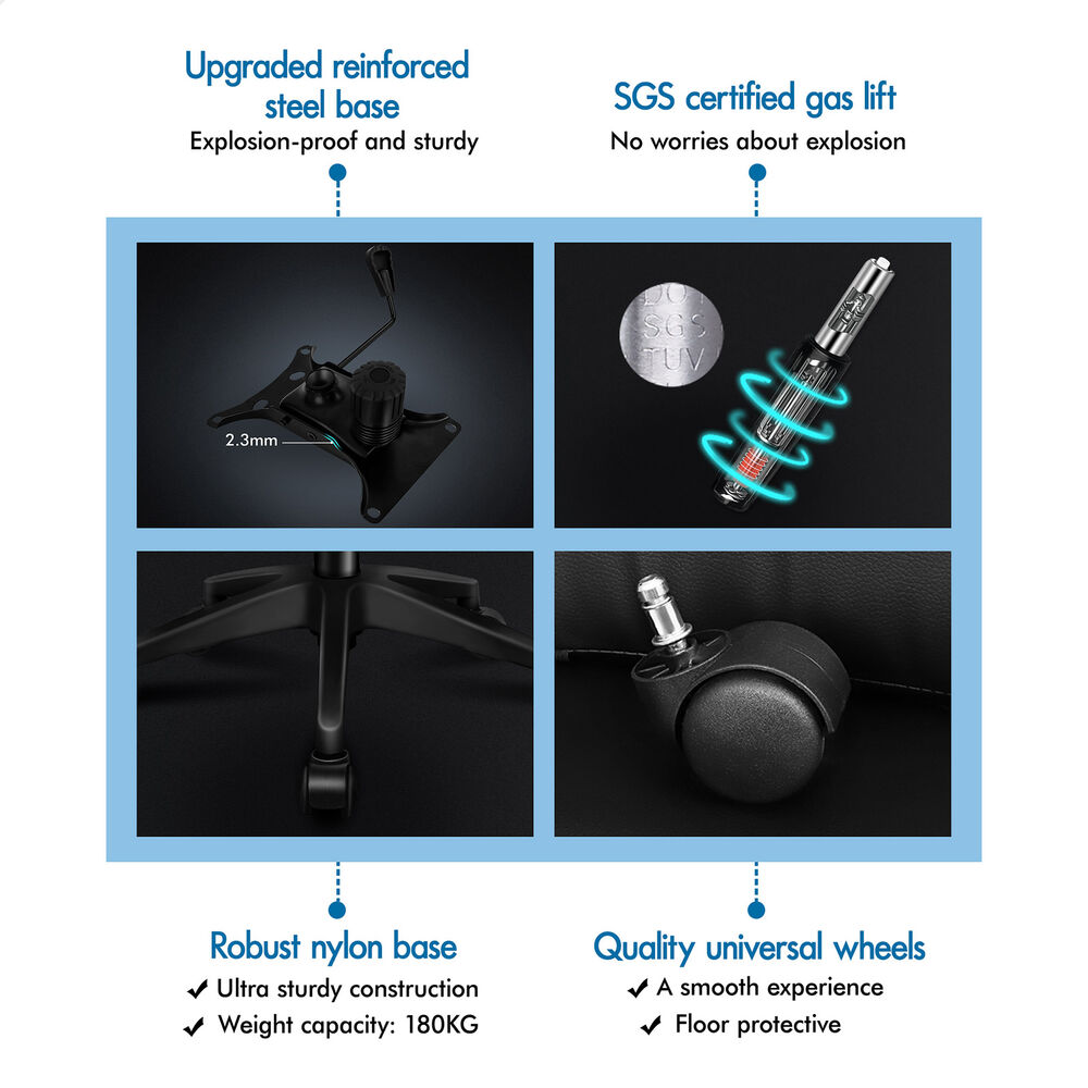 ALFORDSON Mesh Office Chair Executive Seat Tilt Fabric Gaming Racing Computer