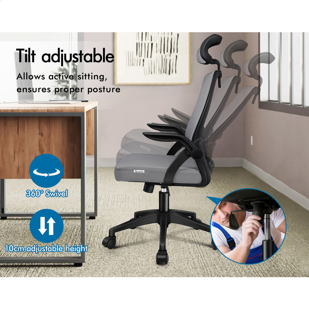 ALFORDSON Mesh Office Chair Executive Seat Tilt Fabric Gaming Racing Computer