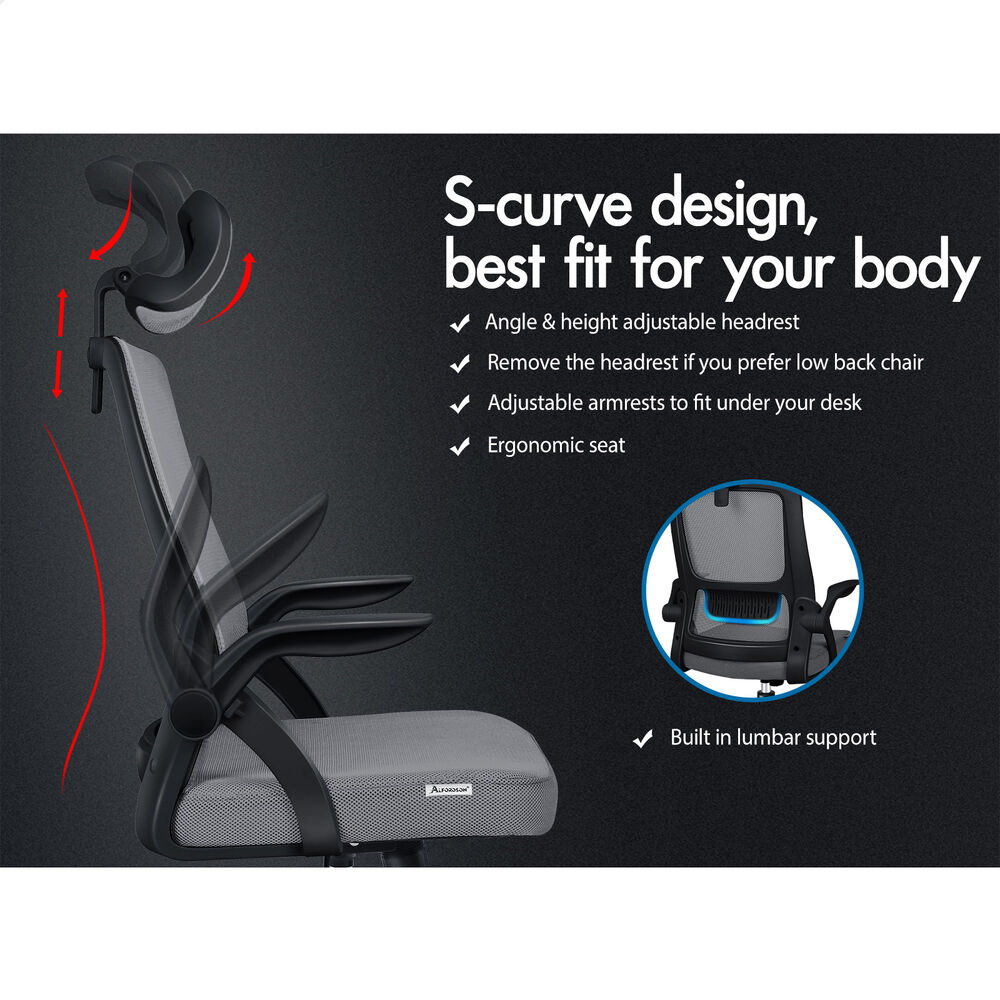 ALFORDSON Mesh Office Chair Executive Seat Tilt Fabric Gaming Racing Computer