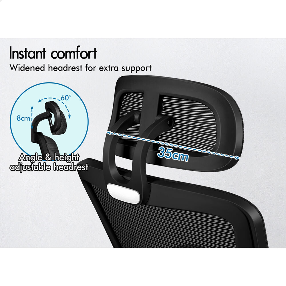 ALFORDSON Mesh Office Chair Racing Ergonomic Executive Computer Recliner Work