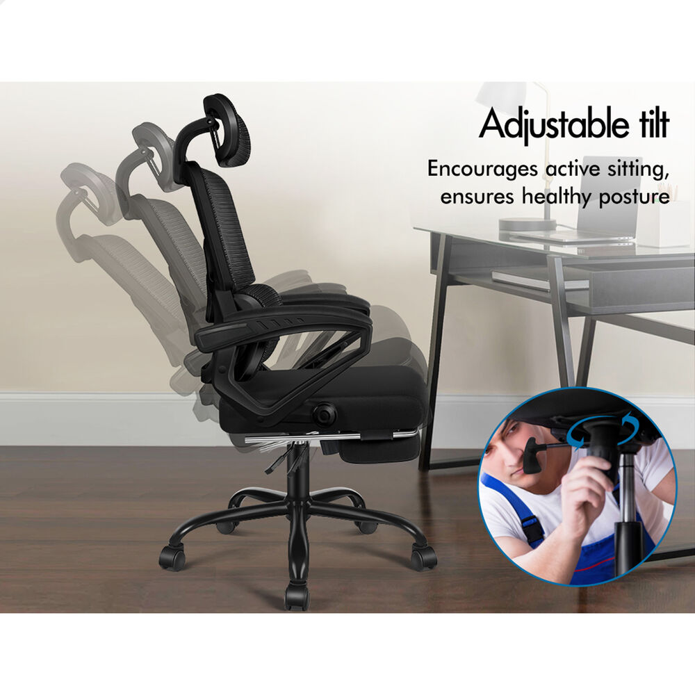 ALFORDSON Mesh Office Chair Racing Ergonomic Executive Computer Recliner Work