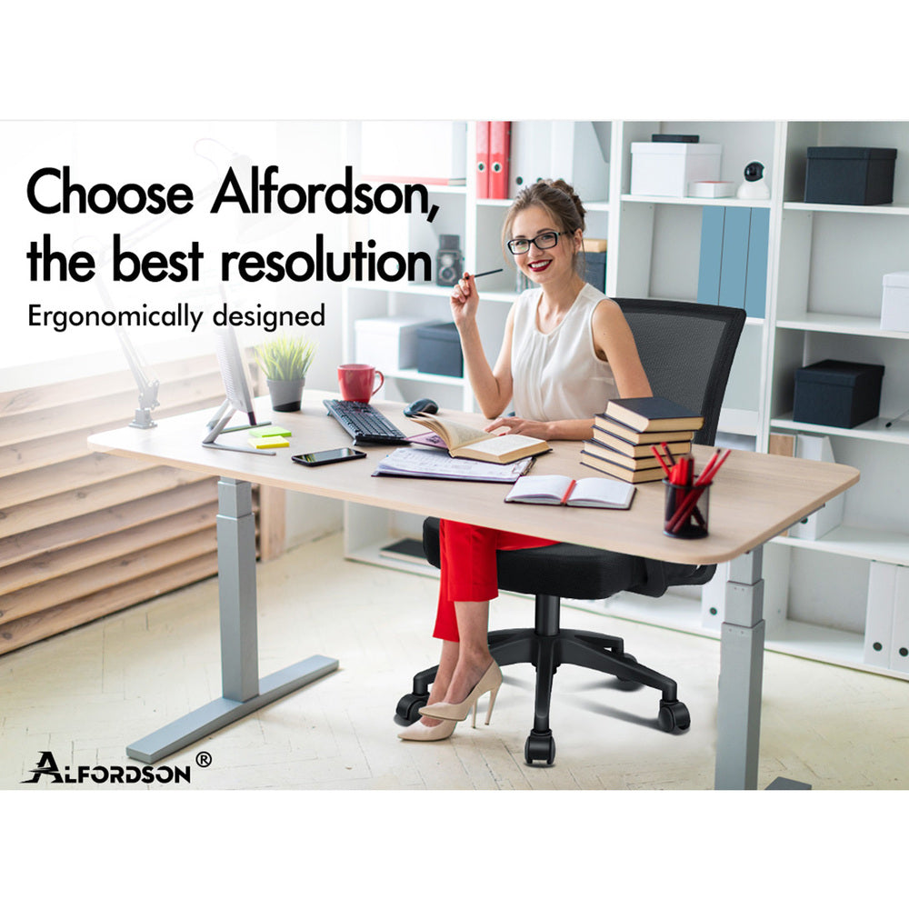 ALFORDSON Mesh Office Chair Computer Seat Gaming Work Black