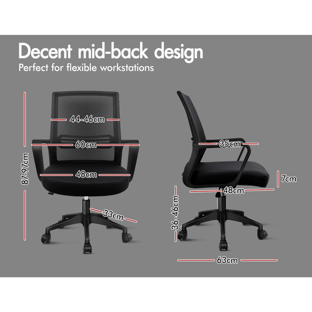 ALFORDSON Mesh Office Chair Computer Seat Gaming Work Black