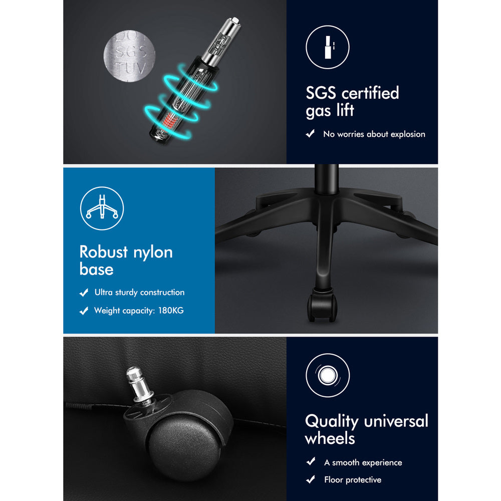 ALFORDSON Mesh Office Chair Computer Seat Gaming Work Black