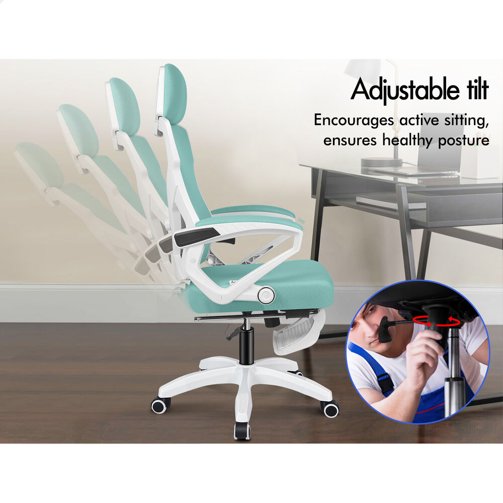 ALFORDSON Office Desk Chair Mesh Executive Computer Fabric Seat Recliner Work