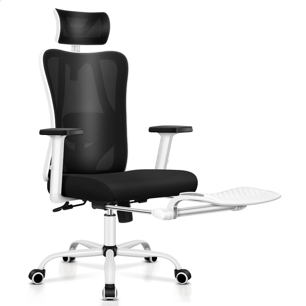 ALFORDSON Mesh Office Chair Ergonomic Executive Seat Black White